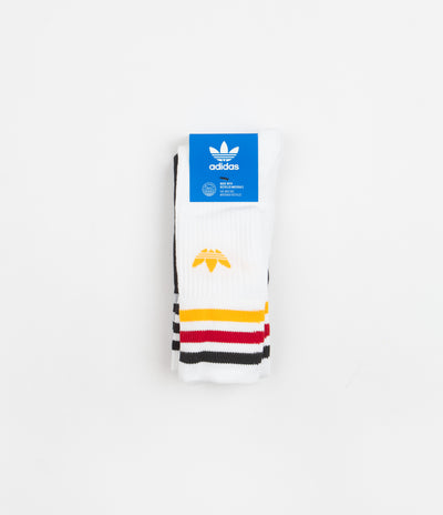 Adidas Crew Socks (3 Pair) - White / Multi