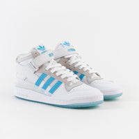 Adidas Diego Forum 84 Mid ADV Shoes - FTWR White / Signal Cyan / Grey One thumbnail