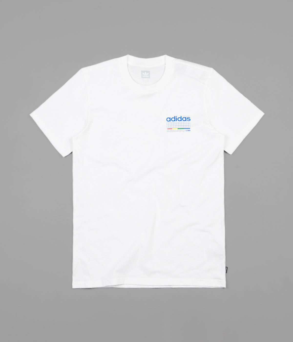 Adidas Dodson T Shirt White Blue Green Real Coral Flatspot