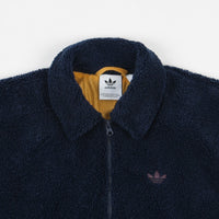 Adidas Fleece Track Jacket - Collegiate Navy / Legacy Gold / Mineral Red thumbnail