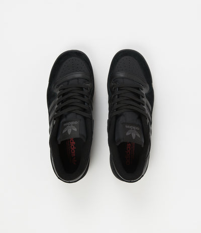 Adidas Forum 84 Low ADV Shoes - Core Black / Core Black / Vivid Red