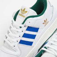 Adidas Forum 84 Low ADV Shoes in FTWR White and Bluebird / Collegiate Green thumbnail