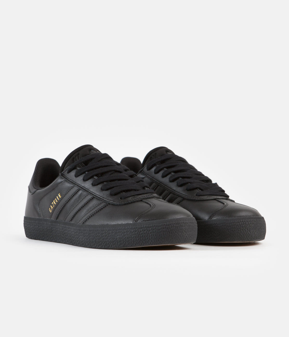 All black discount leather gazelles mens