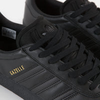 Adidas Gazelle ADV Shoes - Core Black / Core Black / Gold Metallic thumbnail