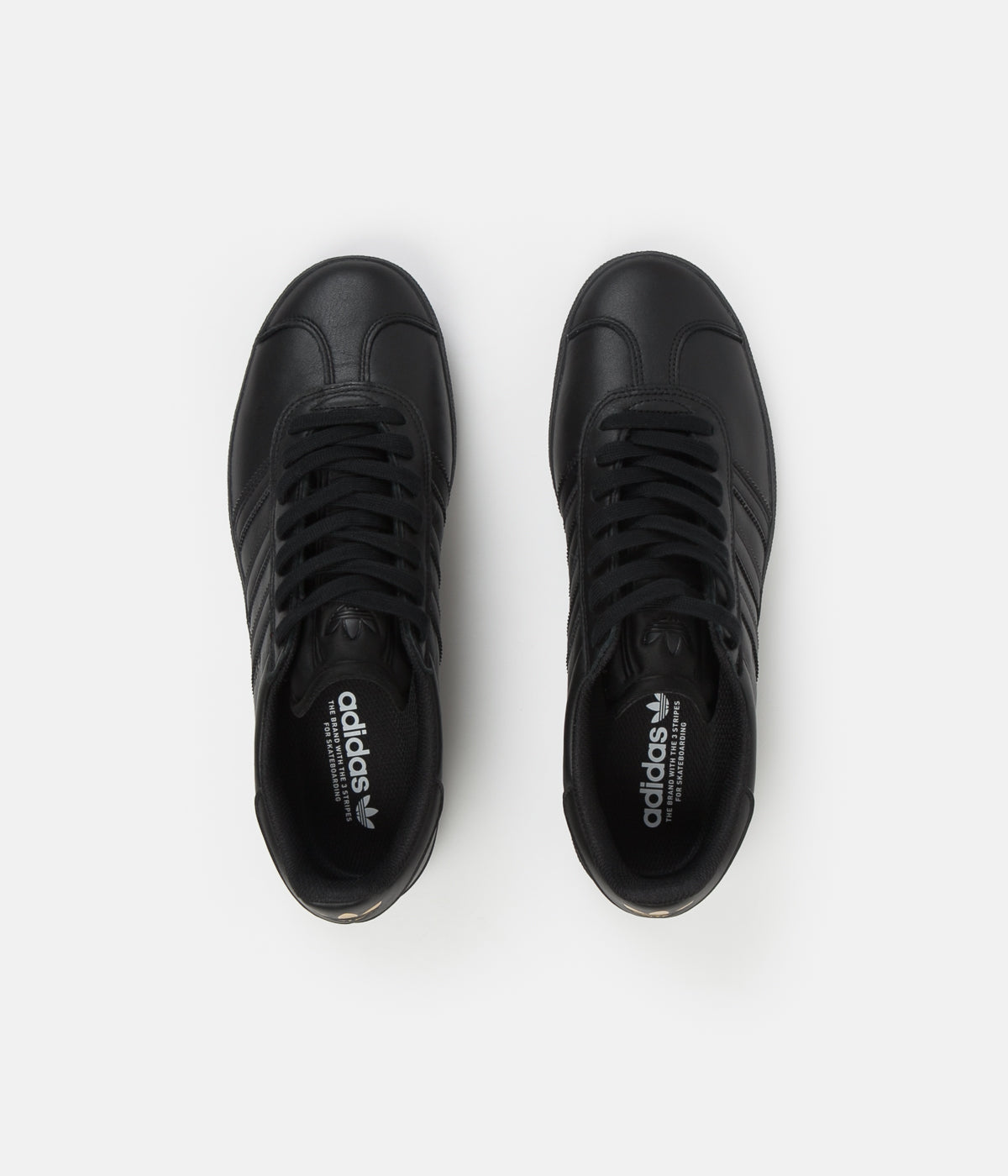 Adidas Gazelle ADV Shoes - Core Black / Core Black / Gold Metallic |  Flatspot