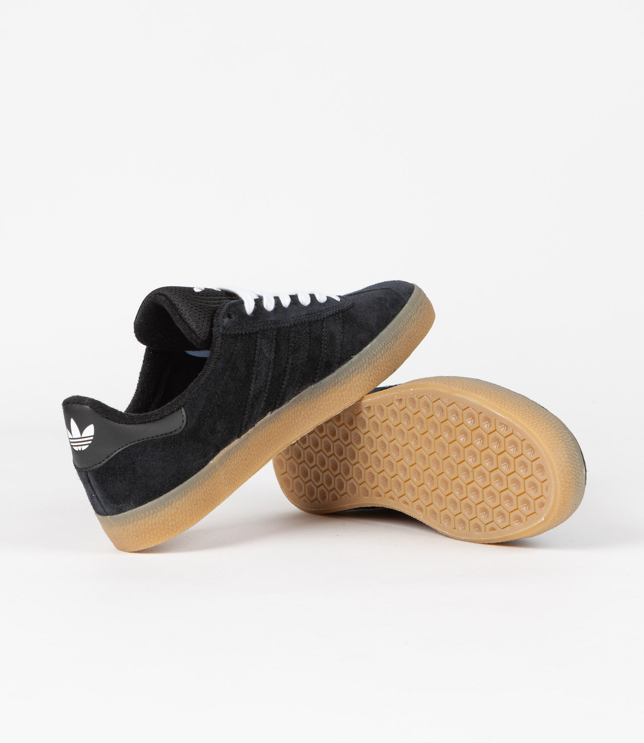 Adidas gazelle deals black suede gum