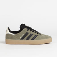 Adidas Gazelle ADV Shoes - Olive Strata / Core Black / Ecru Tint thumbnail