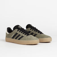 Adidas Gazelle ADV Shoes - Olive Strata / Core Black / Ecru Tint thumbnail