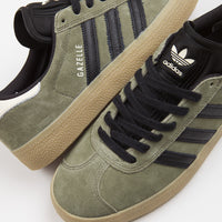Adidas Gazelle ADV Shoes - Olive Strata / Core Black / Ecru Tint thumbnail