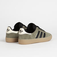 Adidas Gazelle ADV Shoes - Olive Strata / Core Black / Ecru Tint thumbnail