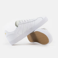 Adidas Gazelle ADV Shoes - White / White / Gold Metallic thumbnail