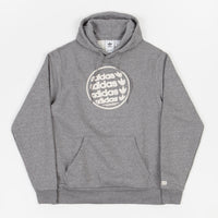 Adidas Globe Graphic Hoodie - Core Heather / Wonder White thumbnail