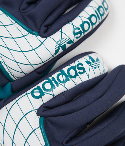 Adidas Goalie Gloves - Collegiate Navy / Real Teal