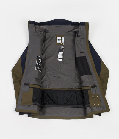 Adidas Gore Jacket - Legend Ink / Trace Olive / Ice Blue