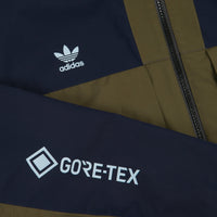 Adidas Gore Jacket - Legend Ink / Trace Olive / Ice Blue thumbnail