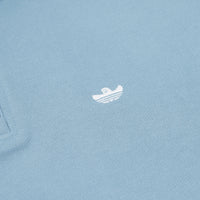 Adidas H Shmoo 1/4 Zip Sweatshirt - Hazy Blue / White thumbnail