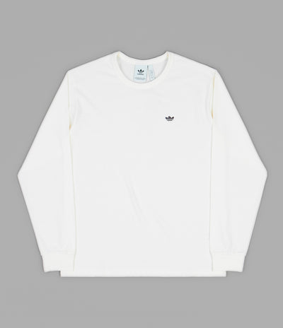 Adidas H Shmoo Long Sleeve T-Shirt - Off White / Mineral Red