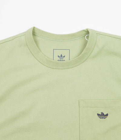 Adidas Heavyweight Shmoofoil Pocket T-Shirt - Magic Lime / Shadow Navy