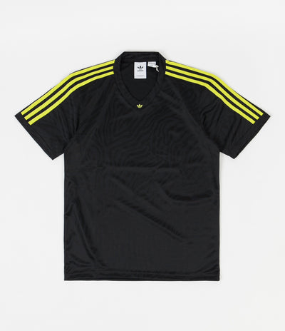 Adidas Jacquard Jersey - Black / Acid Yellow