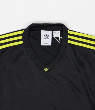 Adidas Jacquard Jersey - Black / Acid Yellow