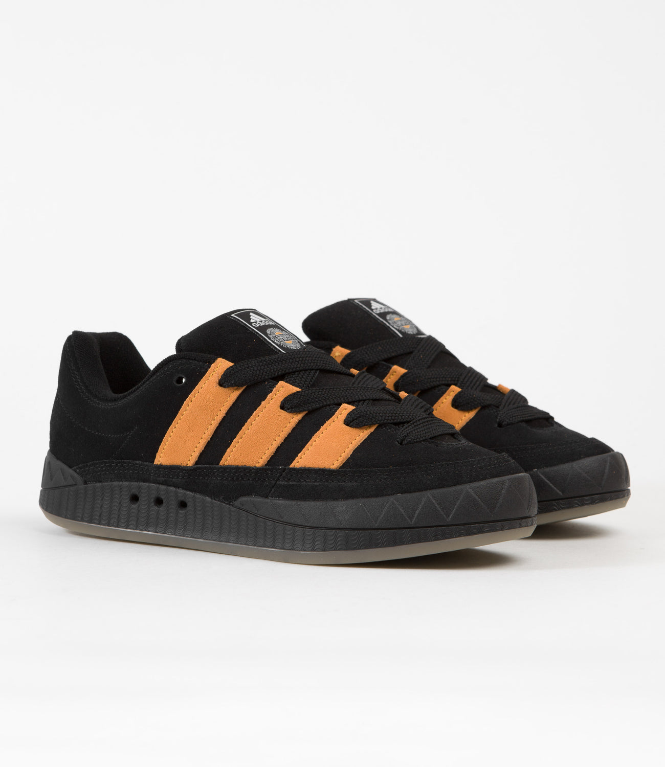 Adidas Jamal Smith Adimatic Shoes - Core Black / Orange Rush