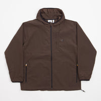 Adidas Lightweight Shell Jacket - Brown / Black / Orange Rush thumbnail