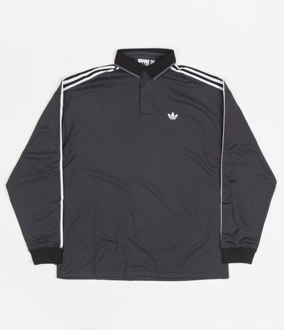 Adidas Long Sleeve Football Jersey - Black / Grey Five / White