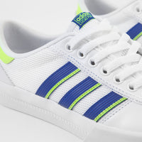Adidas Lucas Premiere Shoes - White / Glory Blue / Signal Green thumbnail