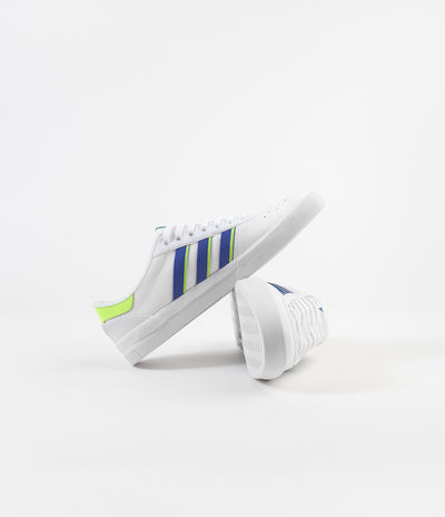 Adidas Lucas Premiere Shoes - White / Glory Blue / Signal Green