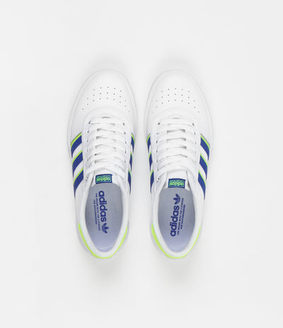 Adidas Lucas Premiere Shoes - White / Glory Blue / Signal Green