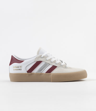 Adidas Matchbreak Super 'Shin Sanbongi' Shoes - White / Collegiate Burgundy / Gum4