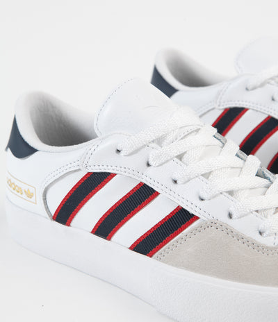 Adidas Matchbreak Super Shoes - White / Collegiate Navy / Scarlet