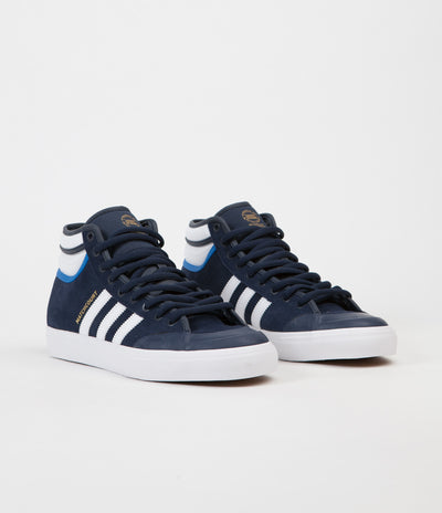 Adidas Matchcourt High RX2 Shoes - Collegiate Navy / White / Bluebird