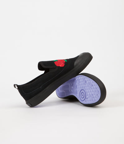 Adidas Matchcourt Slip On Shoes - Core Black / Scarlet / Light Purple
