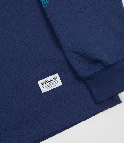 Adidas Mesh Long Sleeve Jersey - Noble Indigo