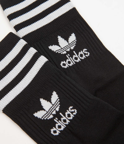 Adidas Mid-Cut Crew Socks (5 Pair) - Black