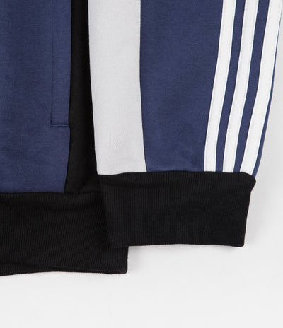 Adidas Modular Quarter Zip Sweatshirt - Tech Indigo / Grey One / White / Black