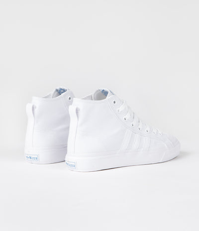 Adidas Nizza Hi ADV Shoes - FTWR White / FTWR White / Bluebird