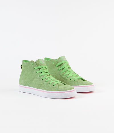 Adidas Nizza Hi RFS 'Na-Kel' Shoes - Green / White / Pink