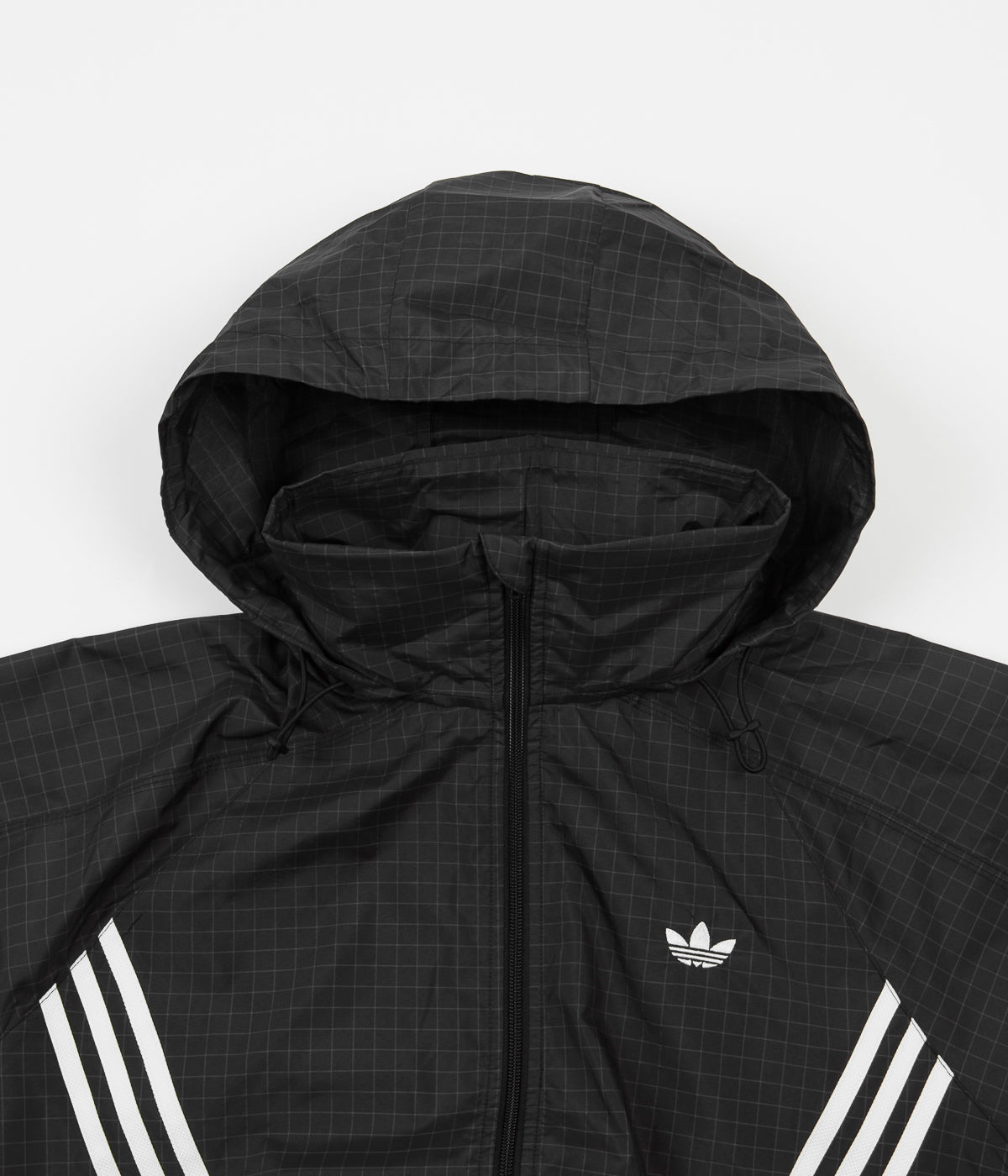 Adidas PB Windbreaker Jacket Black / Grey 6 / White Flatspot