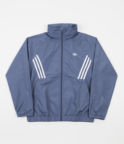 White and discount navy blue windbreaker