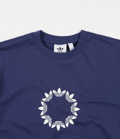 Adidas Pinwheel T-Shirt - Tech Indigo / Off White