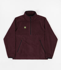 Adidas Polar Anorak Jacket - Maroon / Mineral Red / Signal Green