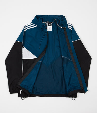 Adidas Premiere Windbreaker Jacket - Black / Blue Night / White