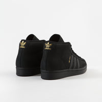 Adidas Pro Model Shoes - Core Black / Gold Metallic / White thumbnail