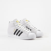Adidas Pro Model Shoes - White / Core Black / Gold Metallic thumbnail