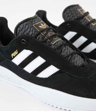 Adidas Puig Shoes - Core Black / White / Vivid Green