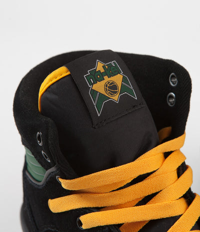 Adidas Rivalry Hi OG 'Na-Kel' Shoes - Core Black / Collegiate Gold / Collegiate Green