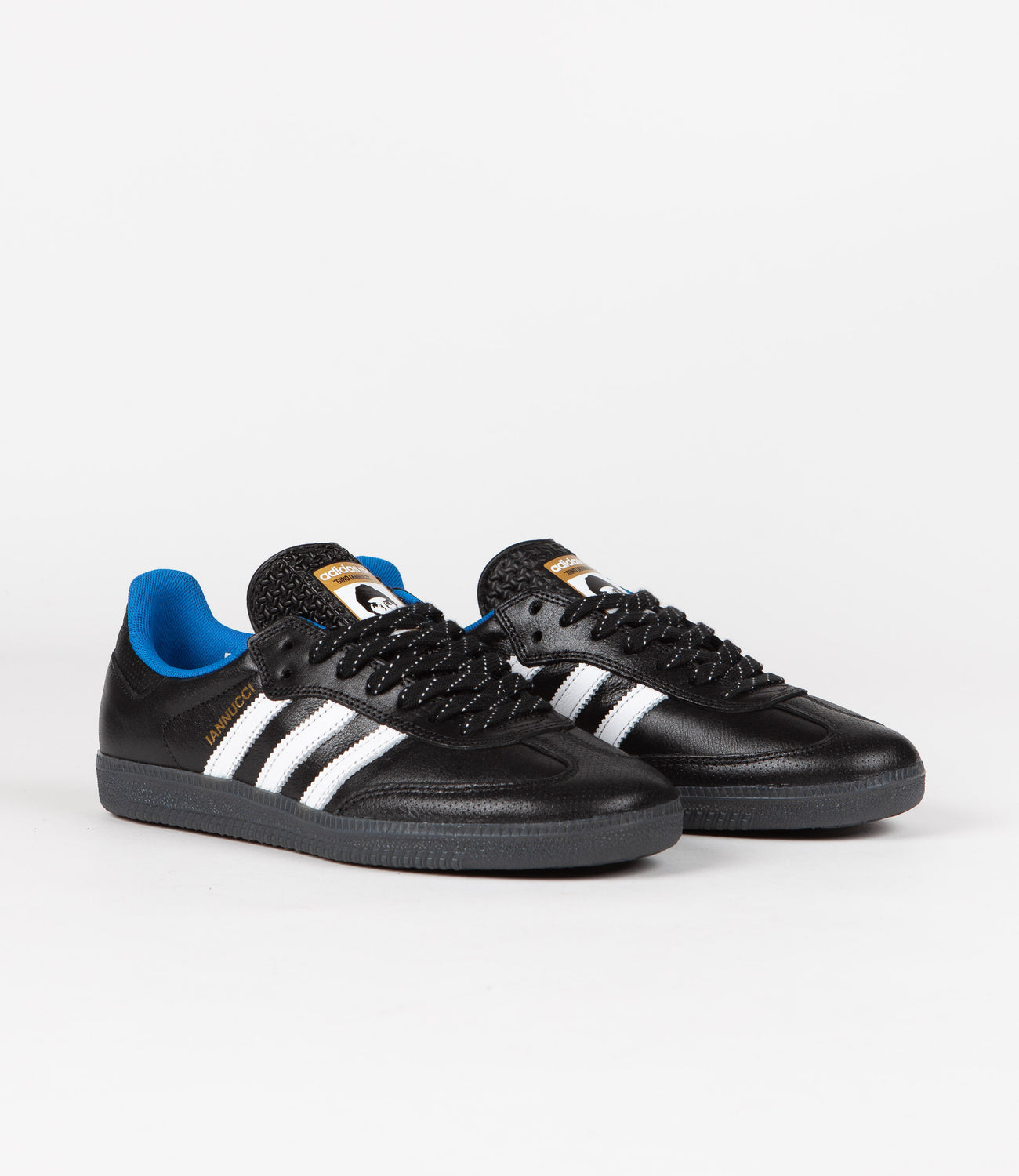 Adidas Gino Iannucci Samba ADV Shoes Core Black FTWR White Blueb Flatspot