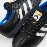 Adidas Gino Iannucci Samba ADV Shoes in Core Black and FTWR White / Bluebird thumbnail
